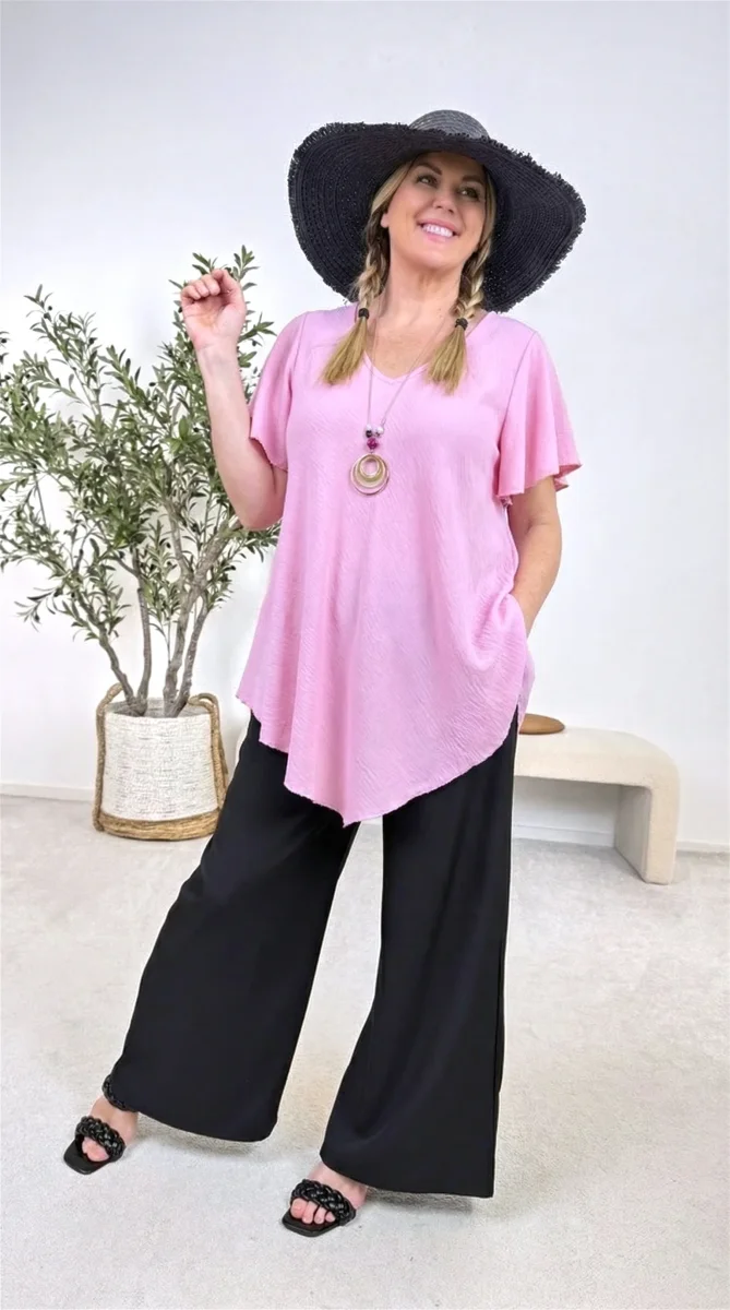 Blusenshirt Amalfi Mood *Rosa* – Bild 4