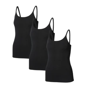 Damen Spaghetti-Top, 3er Pack