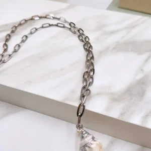 Lange Halskette Shell Princess *Silber*