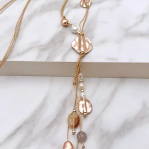 Lange Halskette Rosé Magic