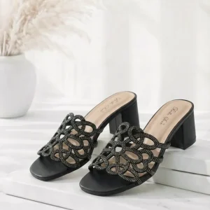 Absatzsandale Glow Step *Schwarz*