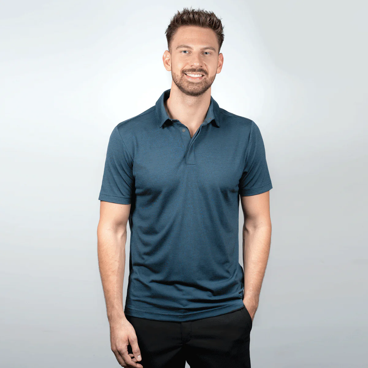 PURE MERINO Poloshirt – Bild 5